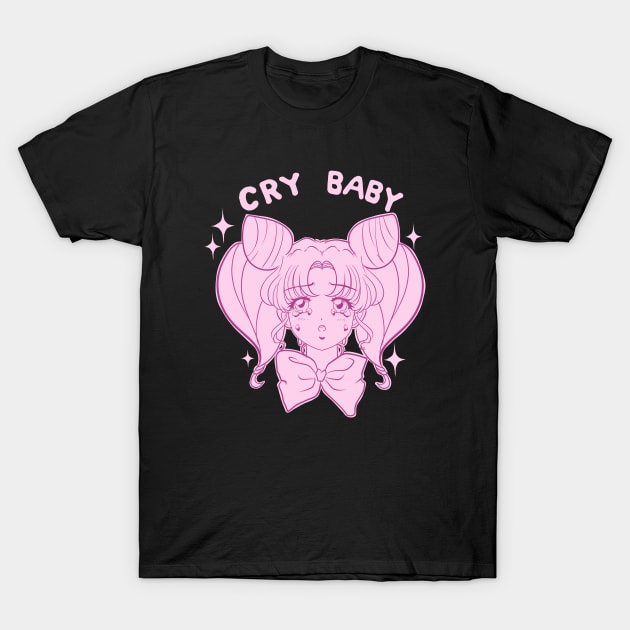 cry baby T-Shirt by invaderceles